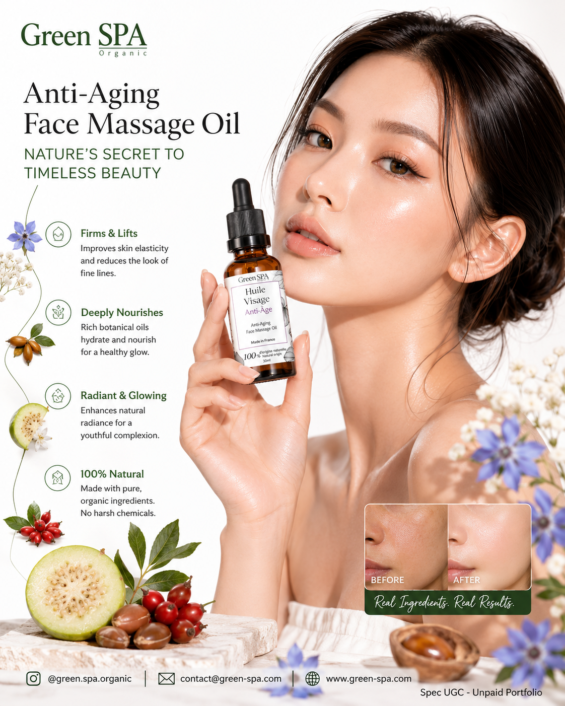 Beauty product ad